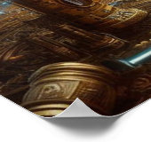 Steampunk/Tijdmachine, Tijd/Ruimte/Continuum 6004X Poster (Hoek)