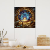 Steampunk/Tijdmachine, Tijd/Ruimte/Continuum 6004X Poster (Keuken)