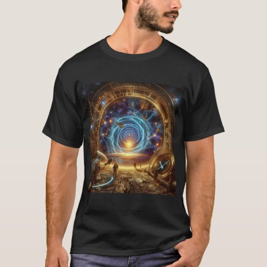 Steampunk/Tijdmachine, Tijd/Ruimte/Continuum 6004X T-shirt (Voorkant)