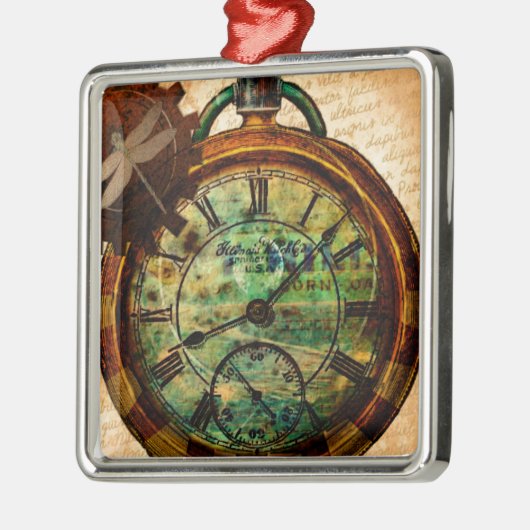 Steampunk-tijdstuk Metalen Ornament (Links)