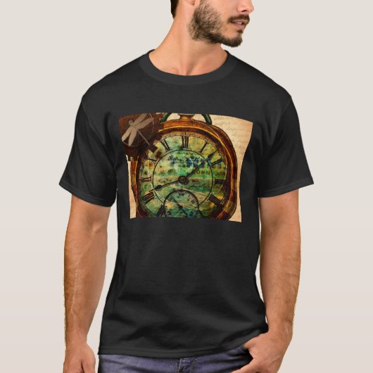 Steampunk-tijdstuk T-shirt (Voorkant)