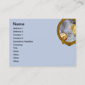 Steampunk Tijdstukgele rozenVisitekaartjes Visitekaartje (Achterkant)