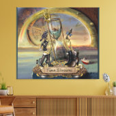 Steampunk - tijdverlichting canvas afdruk (Insitu (Woonkamer))