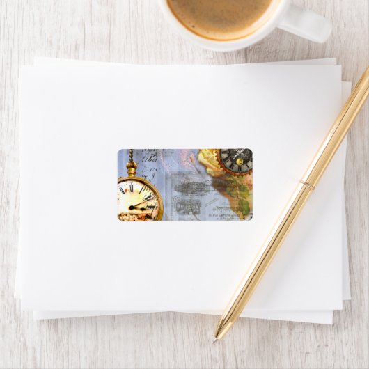 Steampunk Time Labels Labels (Insitu)