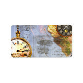 Steampunk Time Labels Labels (Voorkant)