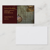 Steampunk Time Machine Business Profile Cards Visitekaartje (Voorkant / Achterkant)