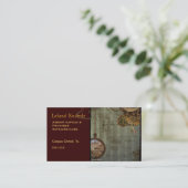Steampunk Time Machine Business Profile Cards Visitekaartje (Staand voorkant)