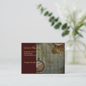 Steampunk Time Machine Business Profile Cards Visitekaartje (Staand voorkant)