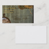 Steampunk Time Machine Business Profile Cards Visitekaartje (Voorkant / Achterkant)