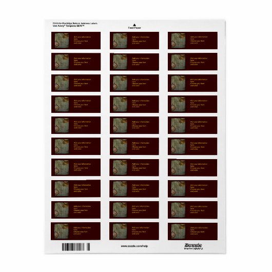 Steampunk Time Machine-labels Etiket (Full Sheet)
