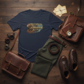 Steampunk Time Machine - Yesterday & Tomorrow Navy T-shirt