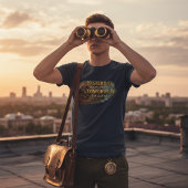 Steampunk Time Machine - Yesterday & Tomorrow Navy T-shirt