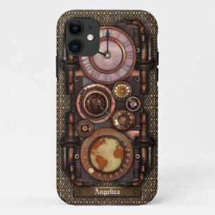 Steampunk Time-part #1C iPhone 11 Hoesje