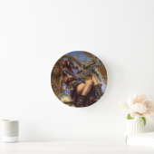 Steampunk Time Traveler Clock Ronde Klok (Huis)