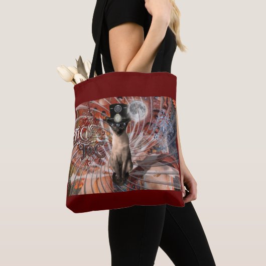 Steampunk Time Traveler Meezer Tote Bag (Dichtbij)