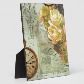 Steampunk Time & Yellow Roses Fotoplaat (Zijkant)