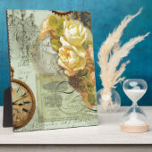 Steampunk Time & Yellow Roses Fotoplaat (Zijkant)