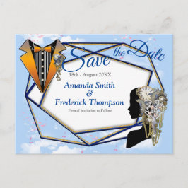 Steampunk Timeless Wedding Party cards & giften Aankondigingskaart