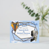 Steampunk Timeless Wedding Party cards & giften Aankondigingskaart (Staand voorkant)