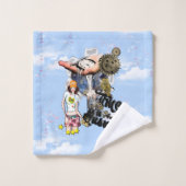 Steampunk Timeless Wedding Party cards & giften Bad Handdoek (Wasdoekje)