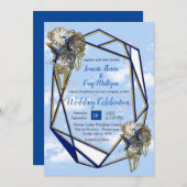 Steampunk Timeless Wedding Party cards & giften Kaart (Voorkant / Achterkant)