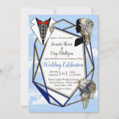 Steampunk Timeless Wedding Party cards & giften Kaart (Voorkant)