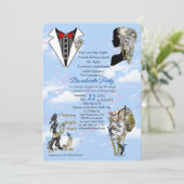 Steampunk Timeless Wedding Party cards & giften Kaart (Staand voorkant)