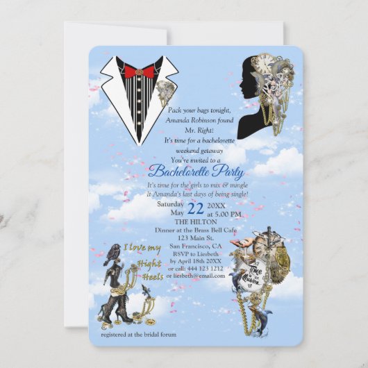 Steampunk Timeless Wedding Party cards & giften Kaart (Voorkant)