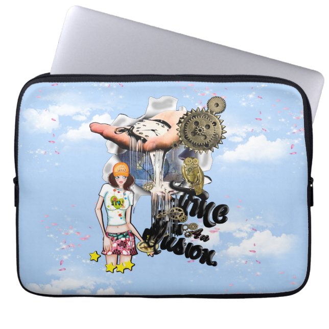 Steampunk Timeless Wedding Party cards & giften Laptop Sleeve (Voorkant)