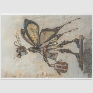 Steampunk Tiny Fairy Reizende Decoupage Tissuepapier