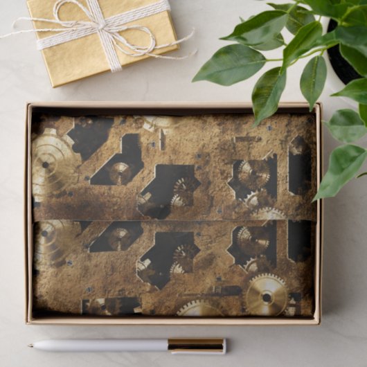 Steampunk Tissuepapier (Geschenk)