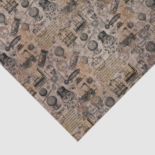 Steampunk Tissuepapier (Detail)