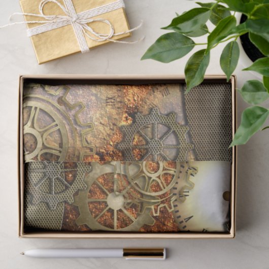 Steampunk Tissuepapier (Geschenk)