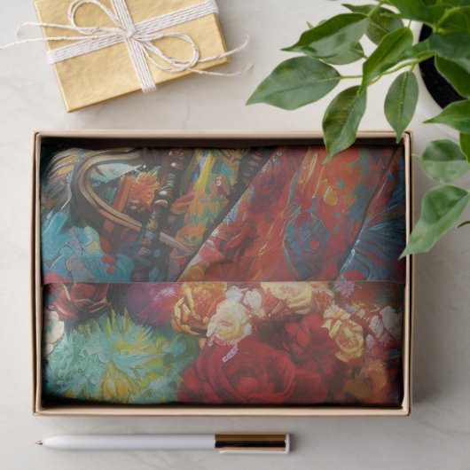 Steampunk Tissuepapier (Geschenk)