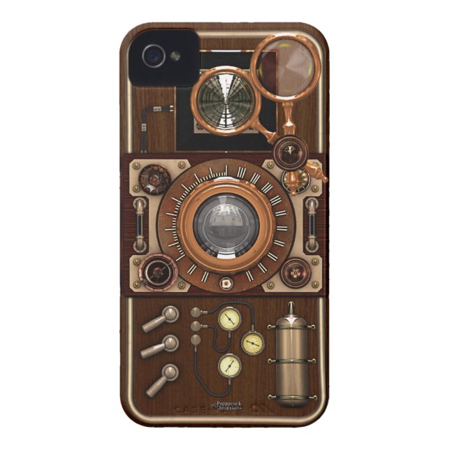  Steampunk TLR-camera Case-Mate iPhone Case (Achterkant)