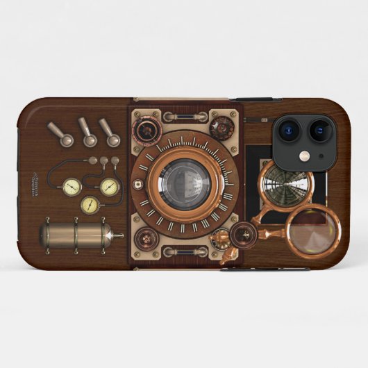  Steampunk TLR-camera Case-Mate iPhone Case (Achterkant (horizontaal))