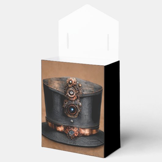 Steampunk Top Hat Bedankdoosjes (Geopend)