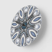 Steampunk Topaz Kaleidoscope Ronde Klok (Hoek)