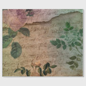 Steampunk Torn Roos |  depressie Cadeaupapier (Vlak)