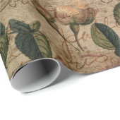 Steampunk Torn Roos |  depressie Cadeaupapier (Rol Hoek)