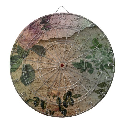 Steampunk Torn Roos |  depressie Dartbord (Voorkant)