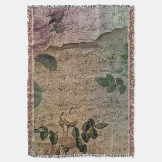 Steampunk Torn Roos |  depressie Deken (Voorkant Verticaal)