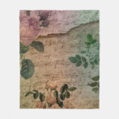 Steampunk Torn Roos |  depressie Fleece Deken (Voorkant)