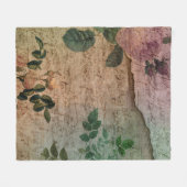 Steampunk Torn Roos |  depressie Fleece Deken (Voorkant (Horizontaal))