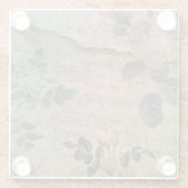 Steampunk Torn Roos |  depressie Glazen Onderzetter (Achterkant)