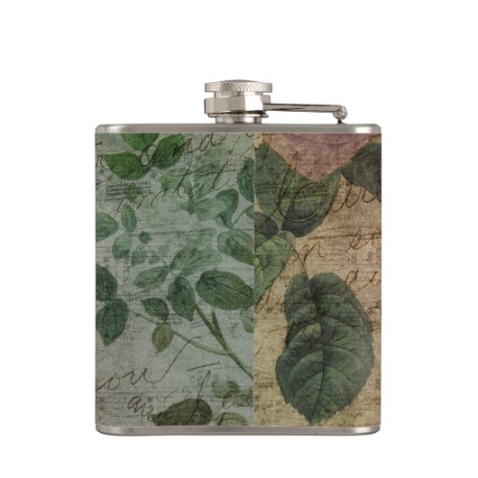 Steampunk Torn Roos |  depressie Heupfles (Achterkant)