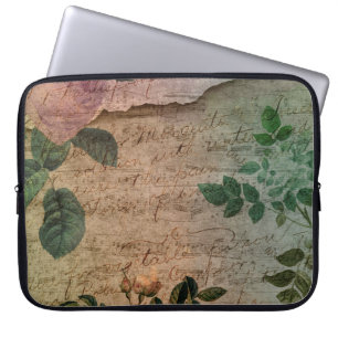 Steampunk Torn Roos depressie Laptop Sleeve