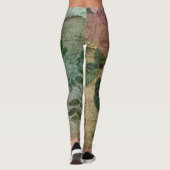 Steampunk Torn Roos |  depressie Leggings (Achterkant)