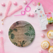 Steampunk Torn Roos | depressie Papieren Bordje (Feest)