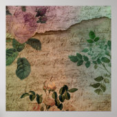 Steampunk Torn Roos |  depressie Poster (Voorkant)